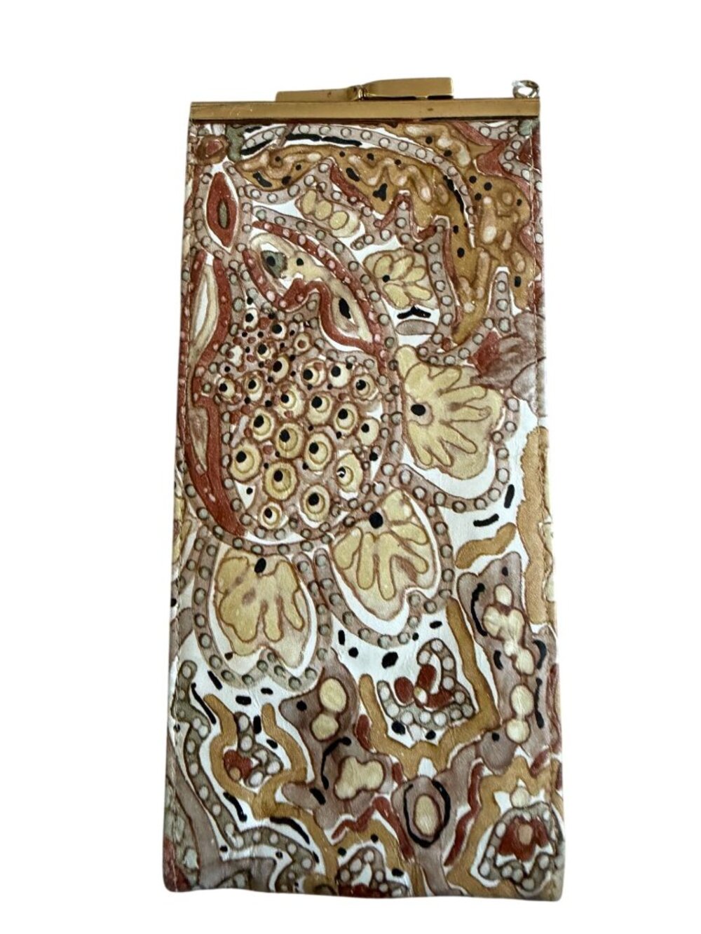 LORI TAYLOR Vintage Paisley Kisslock Coin Pouch Wallet - Picture 2 of 10
